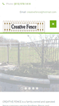 Mobile Screenshot of creative-fence.com