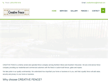 Tablet Screenshot of creative-fence.com